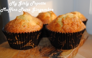 muffins poire gingembre my girly popotte