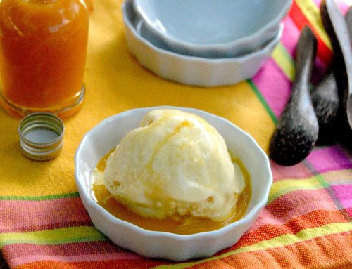 Glace yaourt et fruits de la passion pour le Yummy Day Givré