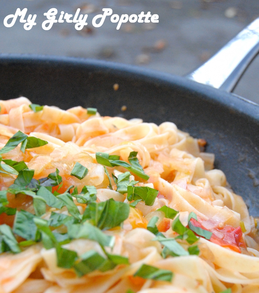 one pot pasta tomate et basilic