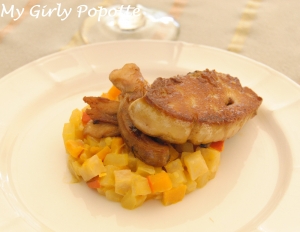 légumes façon risotto foie frais my girly popotte6