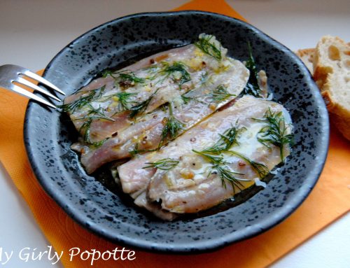 Sardines marinées à l&rsquo;huile d&rsquo;olive, citron et aneth