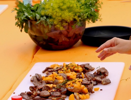 Magret de canard aux saveurs asiatiques et melon poêlé