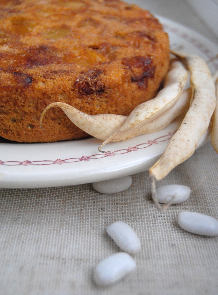 gâteau haricots tarbais pomme cannelle