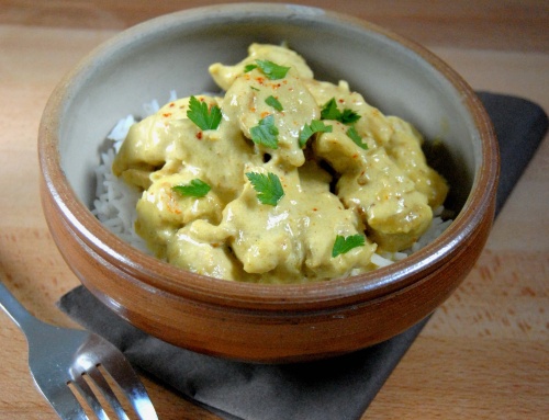 Poulet au curry et au lait de coco