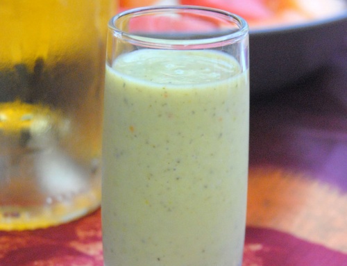 Velouté glacé de courgette aux épices