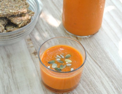 Gaspacho tomate, concombre et poivron