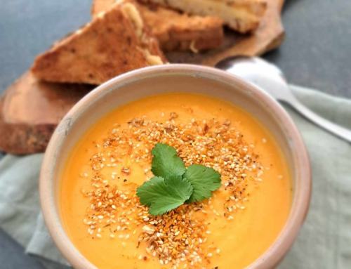 Velouté carotte, patate douce et aux épices